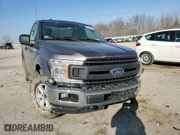 2018 Ford F-150 XL with VIN 1FTMF1EP6JKC68164, listed as a Copart auction lot 47646855 with 126,224 mi miles and Salvage title. Bid and sale history available at DreamBid. Image 10.