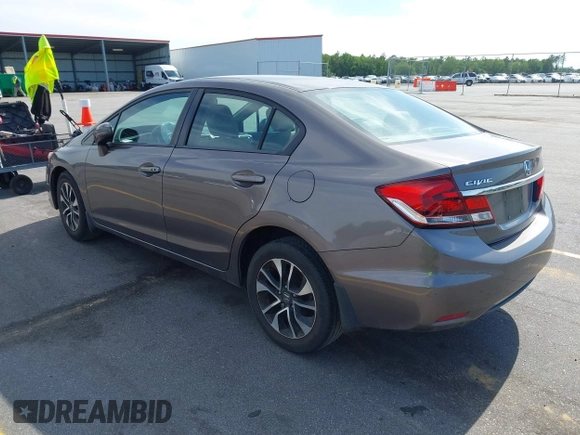 2015 Honda Civic EX with VIN 19XFB2F85FE037283, listed as a IAAI auction lot 42036917 with 109,390 mi miles and . Bid and sale history available at DreamBid. Image 3.