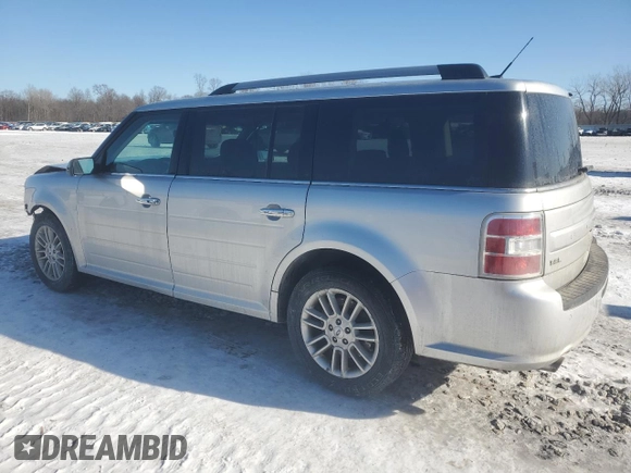 2015 Ford Flex SEL with VIN 2FMHK6C8XFBA03993, listed as a Copart auction lot 89224445 with 179,119 mi miles and Salvage Title. Bid and sale history available at carsss.com. Image 2.