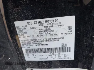 2009 Ford F-150 XL with VIN 1FTPW12V19FA50718, listed as a IAAI auction lot 41149563 with 194,101 mi miles. Bid and sale history available at carsss.com. Image 9.