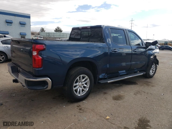 2020 Chevrolet Silverado 1500 LT with VIN 3GCUYDET0LG452275, listed as a Copart auction lot 42642305 with 74,272 mi miles and Salvage Title. Bid and sale history available at carsss.com. Image 3.