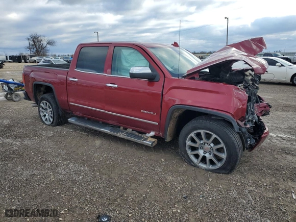 2018 GMC Sierra 1500 Denali with VIN 3GTU2PEJ6JG282843, listed as a Copart auction lot 87634955 with 0 mi miles and Salvage Title. Bid and sale history available at carsss.com. Image 4.