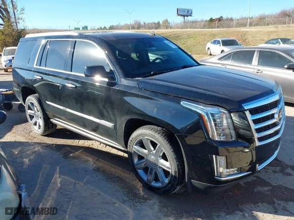 2015 Cadillac Escalade Premium with VIN 1GYS4CKJ0FR180180, listed as a IAAI auction lot 41054933 with 146,974 mi miles. Bid and sale history available at carsss.com. Image 1.
