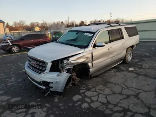 2016 GMC Yukon XL SLE with VIN 1GKS2FKC0GR167871, listed as a Copart auction lot 85446244 with 137,138 mi miles and Salvage Title. Bid and sale history available at carsss.com. Image 1.