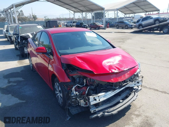 2020 Toyota Prius LE with VIN JTDKARFP8L3154280, listed as a IAAI auction lot 42405444 with 57,134 mi miles and . Bid and sale history available at DreamBid. Image 1.