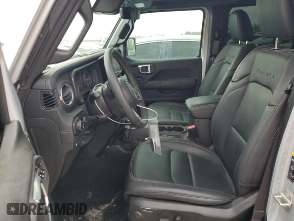 2024 Jeep Wrangler Sahara with VIN 1C4RJXP60RW122620, listed as a Copart auction lot 50622135 with 22,238 mi miles and Salvage Title. Bid and sale history available at DreamBid. Image 7.