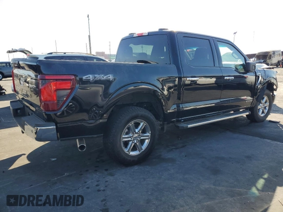 2024 Ford F-150 XLT with VIN 1FTFW3LD1RFA75938, listed as a Copart auction lot 78947444 with 14,674 mi miles and Salvage Title. Bid and sale history available at carsss.com. Image 3.