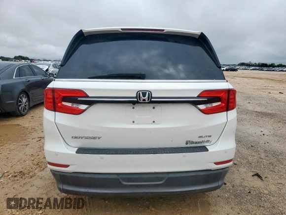2022 Honda Odyssey Elite with VIN 5FNRL6H93NB066040, listed as a Copart auction lot 60162665 with 36,665 mi miles and Salvage title. Bid and sale history available at DreamBid. Image 6.