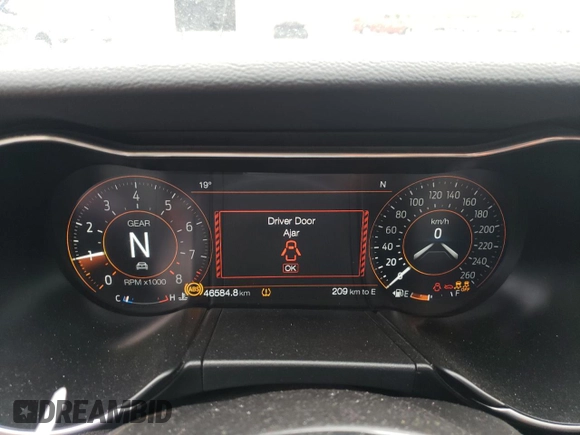 2021 Ford Mustang GT Premium with VIN 1FATP8FF1M5103901, listed as a Copart auction lot 56490485 with 46,584 mi miles and Salvage title. Bid and sale history available at DreamBid. Image 9.
