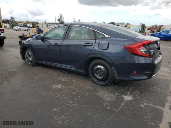 2021 Honda Civic Sedan LX with VIN 2HGFC2F69MH502002, listed as a Copart auction lot 52882605 with 0 mi miles and Salvage Title. Bid and sale history available at carsss.com. Image 2.
