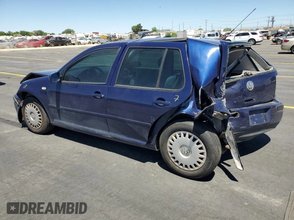2001 Volkswagen Golf GLS с VIN 9BWGT61J914057698, выставлен на аукционе Copart как лот 58576605 с пробегом 270 209 миль миль и Списание • Salvage title. История ставок и продаж доступна на DreamBid. Изображение 2.