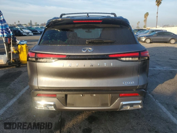 2022 Infiniti QX60 Autograph with VIN 5N1DL1HT8NC342648, listed as a Copart auction lot 83651624 with Not provided miles and Salvage title. Bid and sale history available at DreamBid. Image 6.