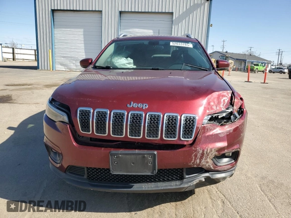 2019 Jeep Cherokee Latitude Plus with VIN 1C4PJMLB6KD477950, listed as a Copart auction lot 52033785 with 78,214 mi miles and Salvage Title. Bid and sale history available at carsss.com. Image 5.