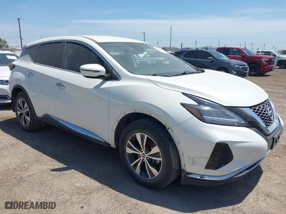 2020 Nissan Murano S with VIN 5N1AZ2AJ7LN140921, listed as a IAAI auction lot 41842483 with 51,457 mi miles. Bid and sale history available at carsss.com. Image 1.