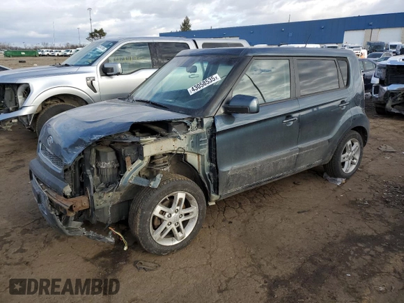 2011 Kia Soul + with VIN KNDJT2A21B7248744, listed as a Copart auction lot 43058535 with 118,932 mi miles and Salvage Title. Bid and sale history available at carsss.com. Image 1.