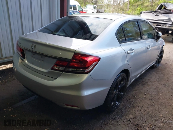 2014 Honda Civic Sedan EX with VIN 2HGFB2F86EH553768, listed as a IAAI auction lot 42042742 with 185,342 mi miles. Bid and sale history available at carsss.com. Image 4.