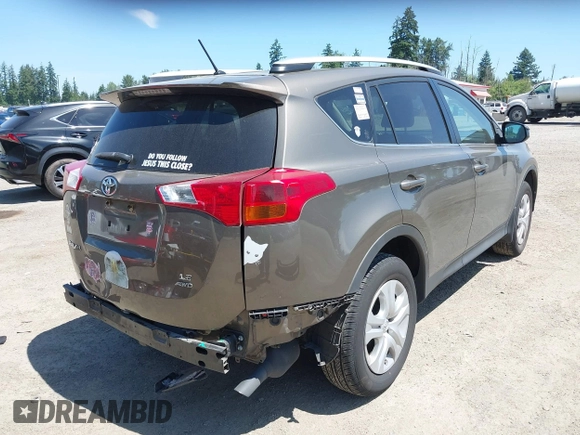 2013 Toyota RAV4 LE with VIN 2T3BFREV6DW034235, listed as a IAAI auction lot 42472247 with 80,500 mi miles and . Bid and sale history available at DreamBid. Image 4.