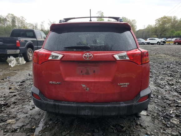 2013 Toyota RAV4 Limited with VIN JTMDFREV3DD014224, listed as a Copart auction lot 53118605 with 187,007 mi miles and Salvage Title. Bid and sale history available at carsss.com. Image 6.