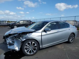 2015 Honda Accord Sport with VIN 1HGCR2F59FA087113, listed as a Copart auction lot 48676595 with 74,392 mi miles and Salvage Title. Bid and sale history available at DreamBid. Image 1.