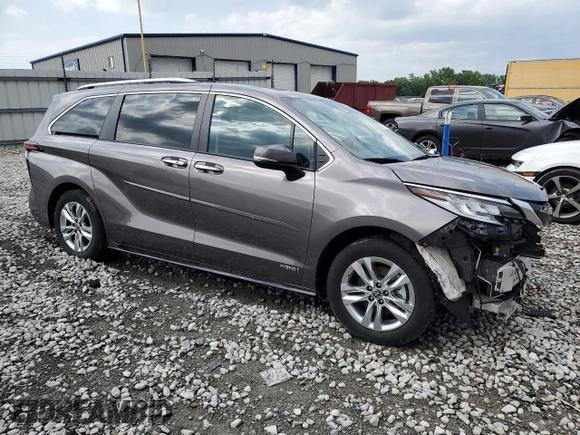 2021 Toyota Sienna Limited z VIN 5TDZRKEC6MS039819, wystawiony jako Copart lot #56318785 z przebiegiem Nie podano mil oraz Szkoda całkowita • Salvage title. Historia ofert i sprzedaży dostępna na DreamBid. Obrazek 4.