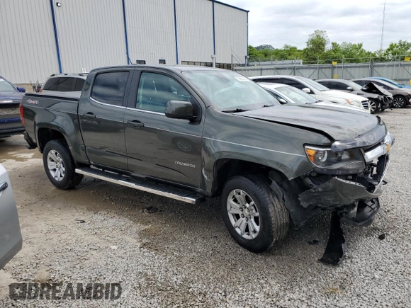 2018 Chevrolet Colorado 4WD LT with VIN 1GCGTCENXJ1117124, listed as a Copart auction lot 55953395 with 88,759 mi miles and Salvage title. Bid and sale history available at DreamBid. Image 4.