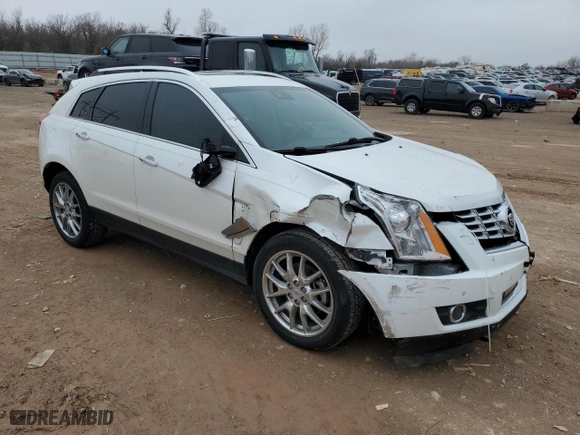 2014 Cadillac SRX Performance Collection with VIN 3GYFNCE32ES657408, listed as a Copart auction lot 46994195 with 117,258 mi miles and Salvage Title. Bid and sale history available at carsss.com. Image 4.