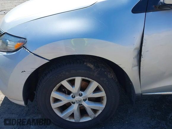 2011 Nissan Murano S with VIN JN8AZ1MWXBW176864, listed as a IAAI auction lot 42167126 with 124,165 mi miles and . Bid and sale history available at DreamBid. Image 6.