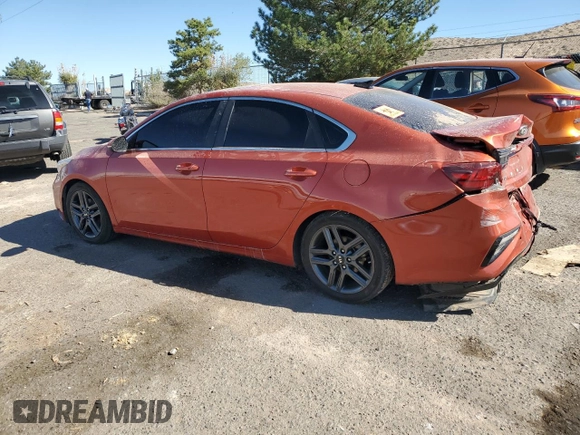 2019 Kia Forte EX with VIN 3KPF54AD3KE070316, listed as a Copart auction lot 77591304 with 0 mi miles and Salvage Title. Bid and sale history available at carsss.com. Image 2.