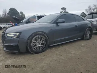2015 Audi S5 Premium Plus with VIN WAUCGAFR0FA057187, listed as a Copart auction lot 44787945 with 90,506 mi miles and Salvage Title. Bid and sale history available at carsss.com. Image 1.