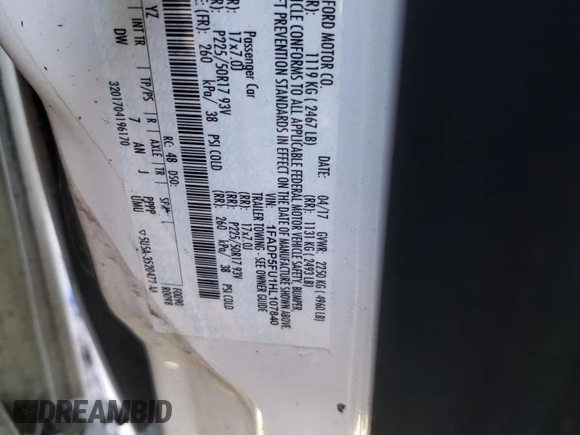 2017 Ford C-Max Energi Titanium with VIN 1FADP5FU1HL107840, listed as a Copart auction lot 41623954 with 138,648 mi miles. Bid and sale history available at carsss.com. Image 14.