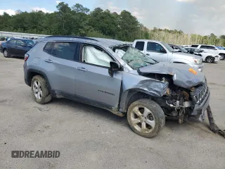 2018 Jeep Compass Latitude with VIN 3C4NJCBB8JT272514, listed as a Copart auction lot 55050635 with Not provided miles and Salvage title. Bid and sale history available at DreamBid. Image 4.