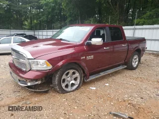 2016 Ram 1500 Laramie z VIN 1C6RR7NT3GS390185, wystawiony jako Copart lot #57874635 z przebiegiem 109 023 mil mil oraz Szkoda całkowita • Salvage title. Historia ofert i sprzedaży dostępna na DreamBid. Obrazek 1.