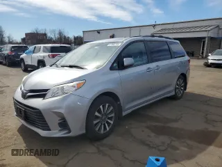 2018 Toyota Sienna LE with VIN 5TDJZ3DC0JS189263, listed as a Copart auction lot 47955755 with 186,394 mi miles and Salvage title. Bid and sale history available at DreamBid. Image 1.