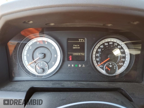 2013 Ram 2500 Tradesman with VIN 3C6TR5CT1DG570412, listed as a Copart auction lot 71797334 with 125,505 mi miles and Salvage title. Bid and sale history available at DreamBid. Image 9.