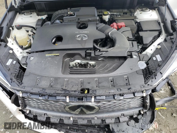 2021 Infiniti QX50 Luxe with VIN 3PCAJ5BB9MF120951, listed as a Copart auction lot 55303395 with 28,437 mi miles and Salvage title. Bid and sale history available at DreamBid. Image 12.