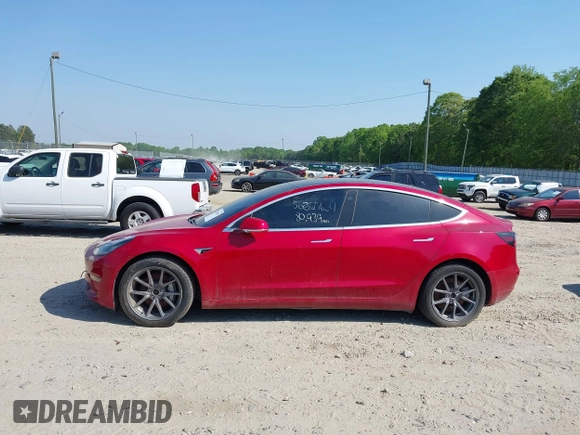 2020 Tesla Model 3 Long Range with VIN 5YJ3E1EB5LF783269, listed as a IAAI auction lot 42085024 with 80,939 mi miles. Bid and sale history available at carsss.com. Image 13.