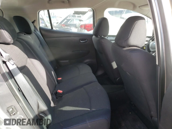 2016 Nissan LEAF S with VIN 1N4AZ0CP9GC310701, listed as a Copart auction lot 58972872 with 28,023 mi miles. Bid and sale history available at carsss.com. Image 6.