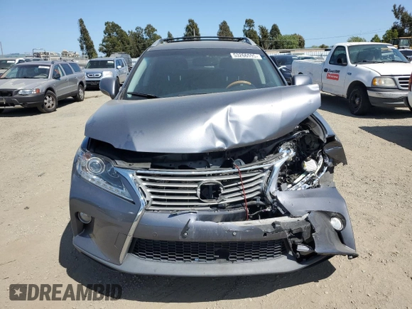 2014 Lexus RX 450h with VIN JTJBC1BA0E2455824, listed as a Copart auction lot 53266595 with 139,833 mi miles and Salvage title. Bid and sale history available at DreamBid. Image 5.