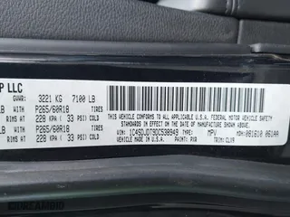 2013 Dodge Durango Crew with VIN 1C4SDJDT9DC538949, listed as a IAAI auction lot 41366816 with 75,675 mi miles. Bid and sale history available at carsss.com. Image 9.