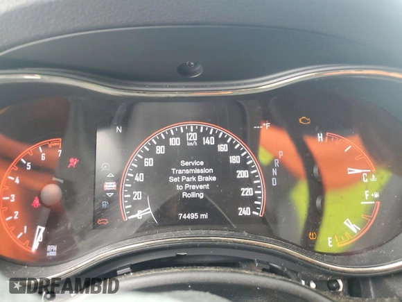 2018 Dodge Durango GT with VIN 1C4RDJDG4JC448248, listed as a Copart auction lot 68718004 with 74,495 mi miles and Salvage title. Bid and sale history available at DreamBid. Image 9.