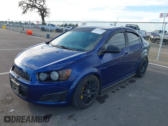 2013 Chevrolet Sonic LT with VIN 1G1JC5SB2D4147595, listed as a IAAI auction lot 41643641 with 83,538 mi miles and . Bid and sale history available at DreamBid. Image 2.