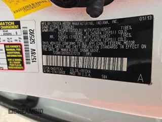 2013 Toyota Sienna LE AAS with VIN 5TDKK3DC0DS331219, listed as a IAAI auction lot 42035141 with 295,552 mi miles. Bid and sale history available at carsss.com. Image 1.