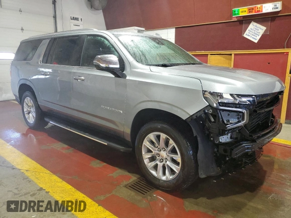 2023 Chevrolet Suburban Premier with VIN 1GNSCFKD8PR138014, listed as a Copart auction lot 65758755 with 58,501 mi miles and Clean title. Bid and sale history available at DreamBid. Image 4.