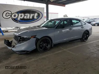 2024 Honda Accord Sport-L with VIN 1HGCY2F76RA025516, listed as a Copart auction lot 58667905 with 92,981 mi miles and Salvage title. Bid and sale history available at DreamBid. Image 1.