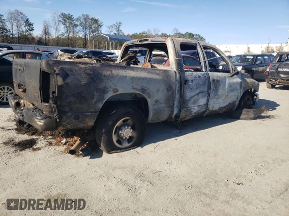 2005 Dodge Ram 2500 SLT with VIN 3D7KS28C55G865858, listed as a Copart auction lot 80547924 with 0 mi miles and Salvage Title. Bid and sale history available at carsss.com. Image 3.
