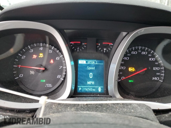 2017 Chevrolet Equinox LT with VIN 2GNFLFEK5H6114519, listed as a Copart auction lot 43800565 with 114,743 mi miles and Salvage Title. Bid and sale history available at DreamBid. Image 9.