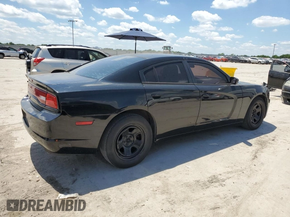 2013 Dodge Charger Police with VIN 2C3CDXAT1DH669564, listed as a Copart auction lot 56682395 with 157,650 mi miles and Clean Title. Bid and sale history available at DreamBid. Image 3.
