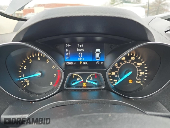 2017 Ford Escape SE with VIN 1FMCU9GD4HUB25615, listed as a Copart auction lot 86084664 with 106,034 mi miles and Clean Title. Bid and sale history available at carsss.com. Image 8.