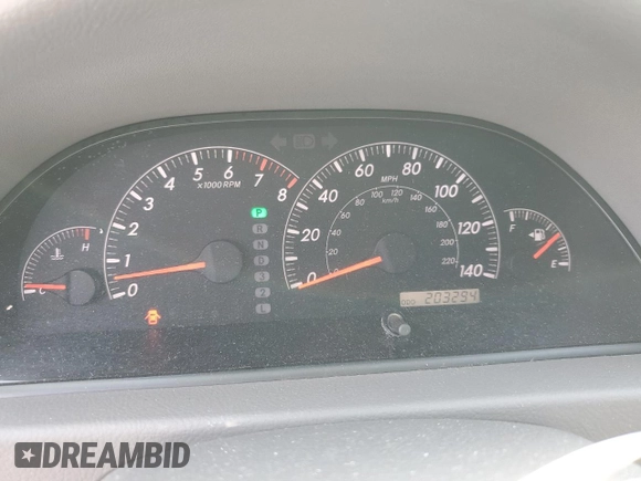 2005 Toyota Camry LE with VIN 4T1BE30K35U603940, listed as a Copart auction lot 61404235 with 203,294 mi miles and Salvage title. Bid and sale history available at DreamBid. Image 9.