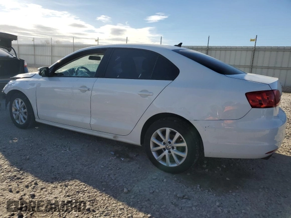 2012 Volkswagen Jetta Sedan SE w/Convenience & Sunroof with VIN 3VWDX7AJ8CM423579, listed as a Copart auction lot 50380295 with 0 mi miles and Salvage Title. Bid and sale history available at carsss.com. Image 2.